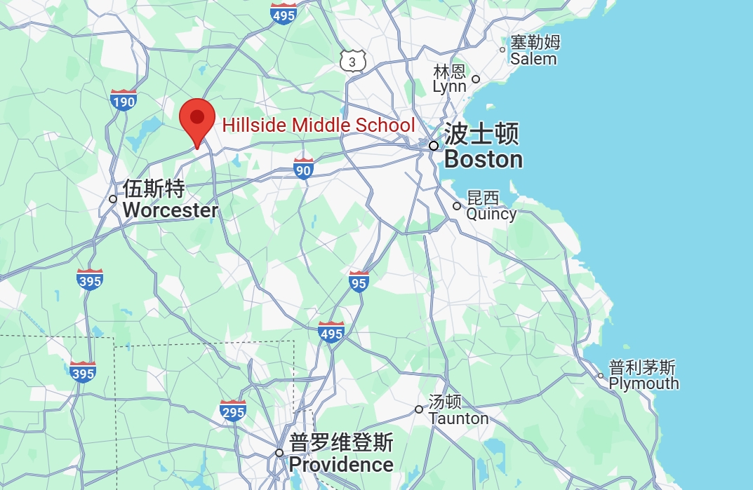 希尔塞得中学 Hillside School地理位置